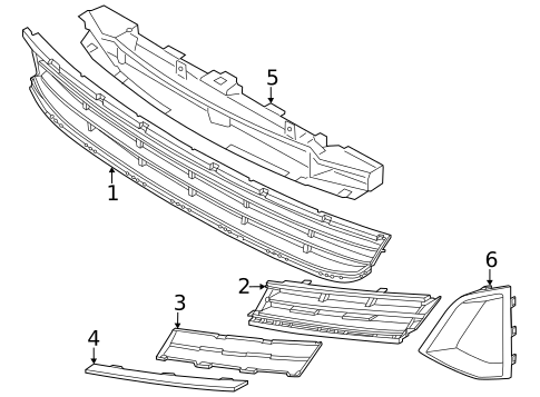 Grille & Components for 2023 BMW 540i xDrive #5