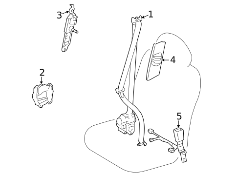 Seat Belt for 2012 Lexus RX350 #0