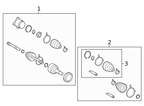 Drive Axles for 2019 Toyota Highlander #1