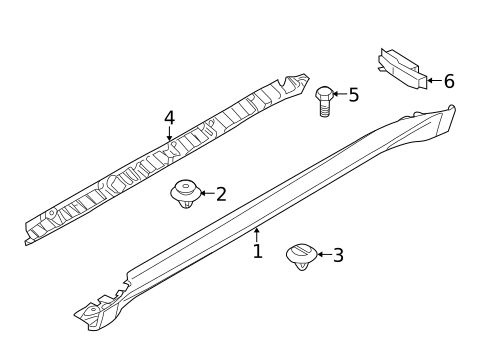 Exterior Trim - Pillars for 2016 BMW X6 #1
