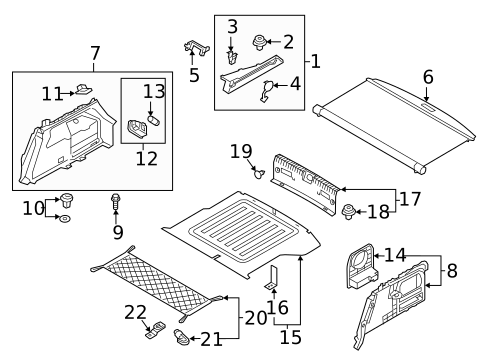 Interior Trim - Rear Body for 2021 Hyundai Ioniq #0