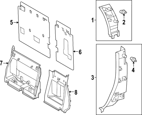 Interior Trim - Cab for 2024 Toyota Tundra #3
