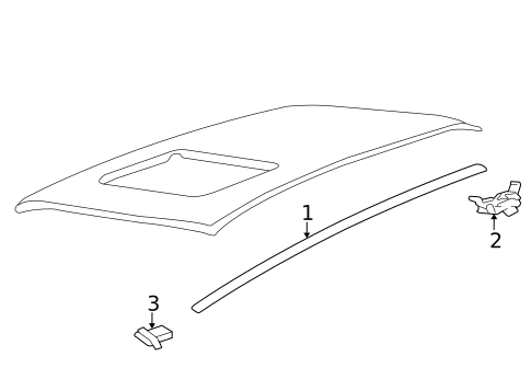 Exterior Trim - Roof for 2012 Hyundai Azera #1