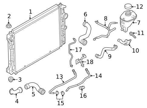 Radiator & Components for 2018 INFINITI Q50 #0