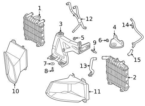 Radiator & Components for 2025 Audi S7 Sportback #1