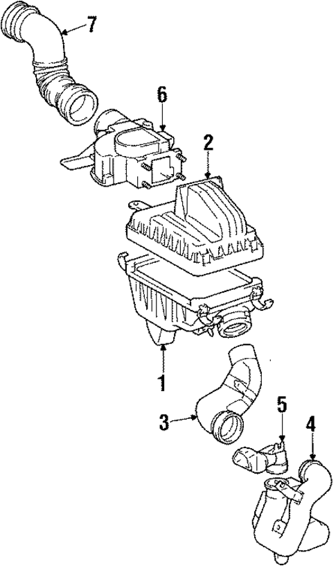 Air Intake for 1988 Chevrolet Nova #0
