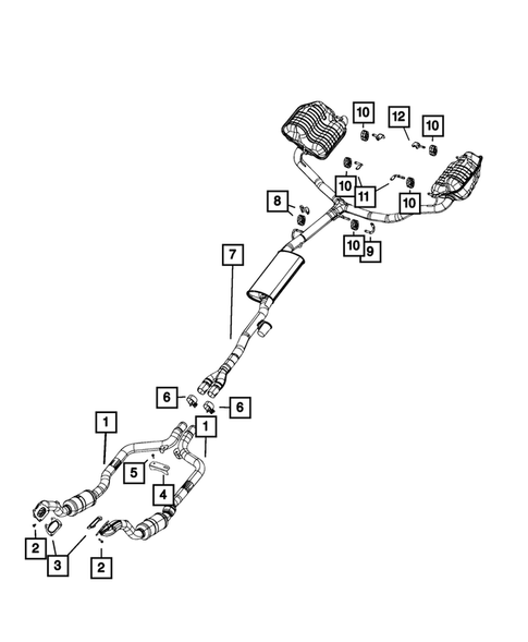 Exhaust System for 2021 Dodge Charger #1