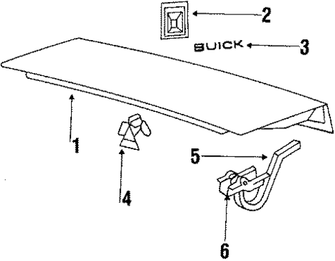 Trunk for 1986 Buick Century #0