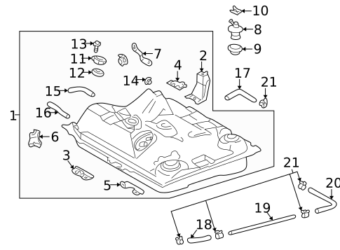 Fuel System Components for 2003 Toyota Prius #0
