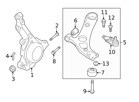 Suspension Components for 2011 Kia Optima #1