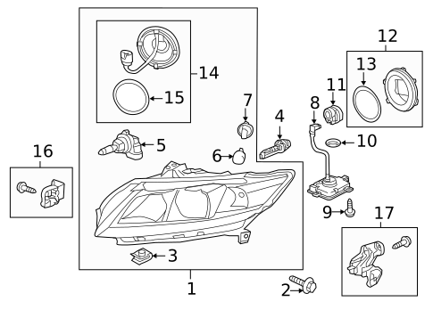 Bulbs - Chassis for 2012 Honda CR-Z #0