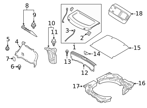 Interior Trim - Rear Body for 2023 Mazda 3 #1