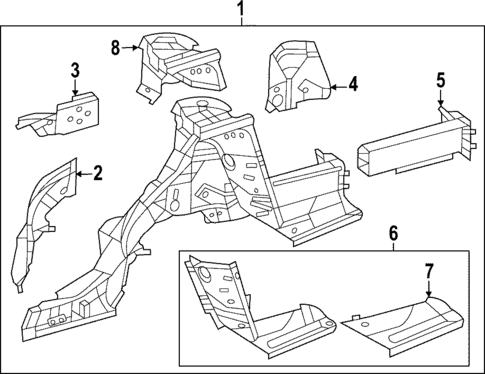 Rear Floor & Rails for 2025 Mercedes-Benz S 63 AMG® E Performance #0