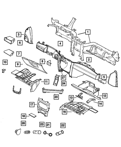 Instrument Panel for 2005 Jeep Grand Cherokee #0