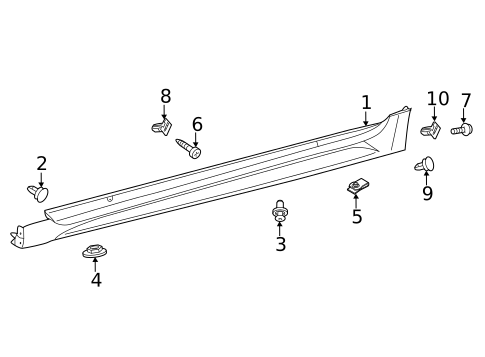 Exterior Trim - Pillars for 2025 Toyota Corolla #1