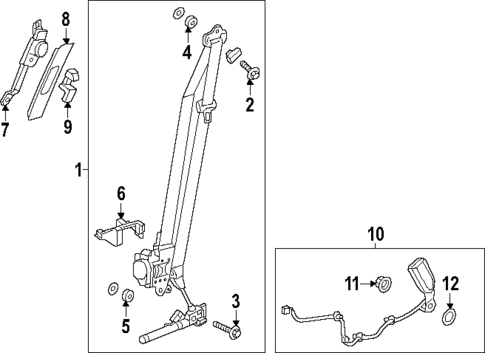 Seat Belt for 2024 Honda CR-V #1