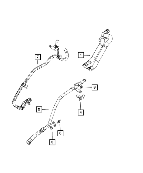 Air Conditioner and Heater Plumbing for 2020 Chrysler Pacifica #5