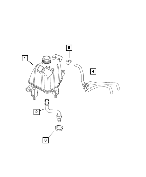 Engine Coolant Reservoir (Bottle) for 2019 Ram ProMaster 2500 #1