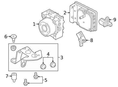 ABS Components for 2016 Ford Focus #1