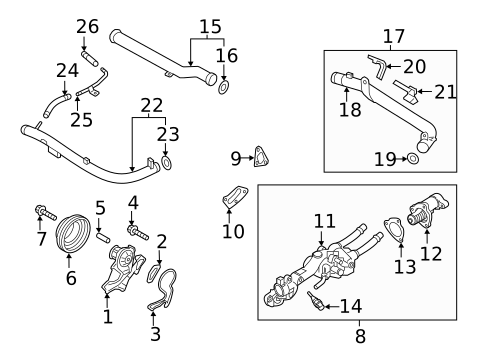 Water Pump for 2018 Genesis G80 #0