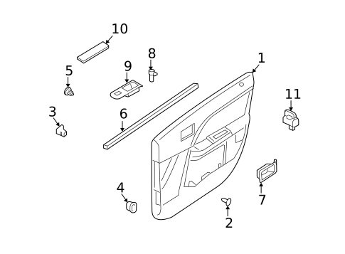 Front Door for 2009 Mercury Sable #4
