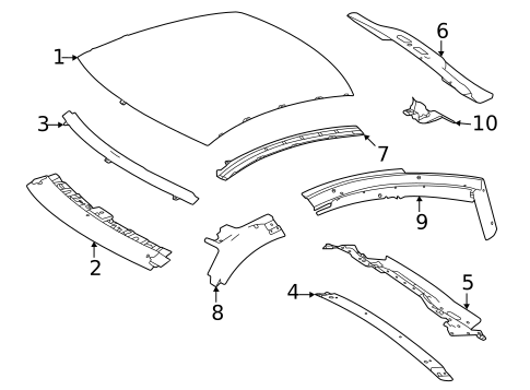 Roof & Components for 2021 Mercedes-Benz AMG GT Black Series #0