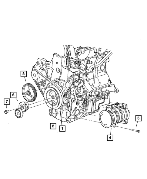 Pulleys and Related Parts for 2003 Dodge Neon #1