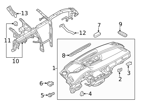 Instrument Panel for 2021 Audi Q8 #0