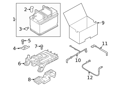 Battery for 2019 Volkswagen Beetle #1