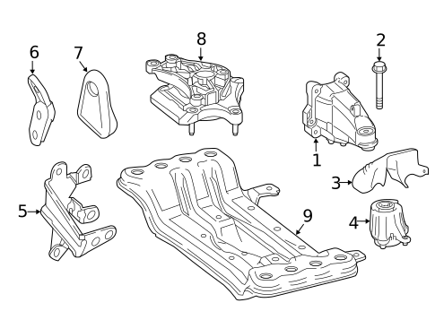 Engine & Trans Mounting for 2015 Mercedes-Benz C400 #0