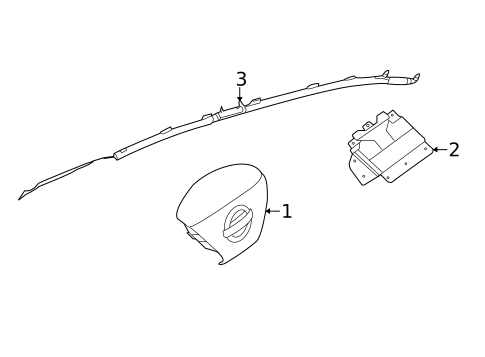 Air Bag Components for 2014 Nissan Sentra #1