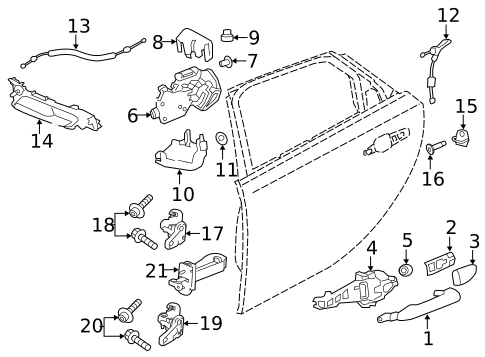 Lock & Hardware for 2020 Jaguar E-Pace #1