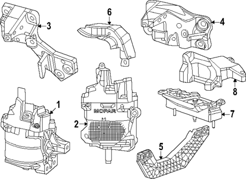 Engine & Trans Mounting for 2025 Ram 1500 #1