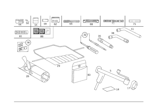 Tools and Accessories for 1989 Mercedes-Benz 300TE #2