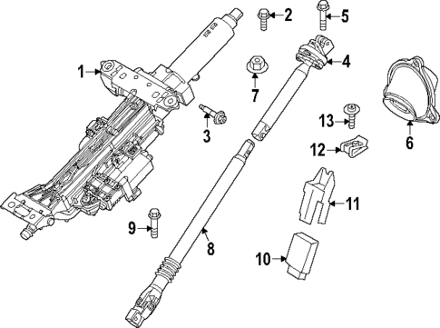 Steering Column Assembly for 2024 BMW i5 #0