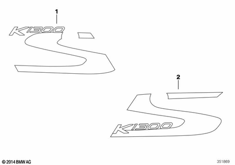 Stickers, Labels, Adhesive Film Strips for 2016 BMW-Motorrad K 1300 S #4