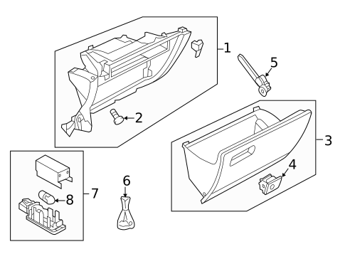 Glove Box for 2021 Volkswagen Golf #0