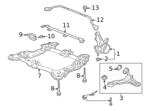 Suspension Components for 2004 Acura RSX #1