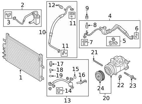 A/C Clutch & Compressor for 2017 Ford Taurus #0