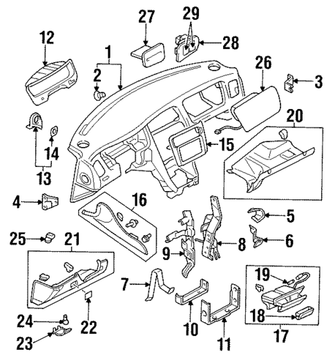 Instrument Panel for 2004 Mitsubishi Diamante #0