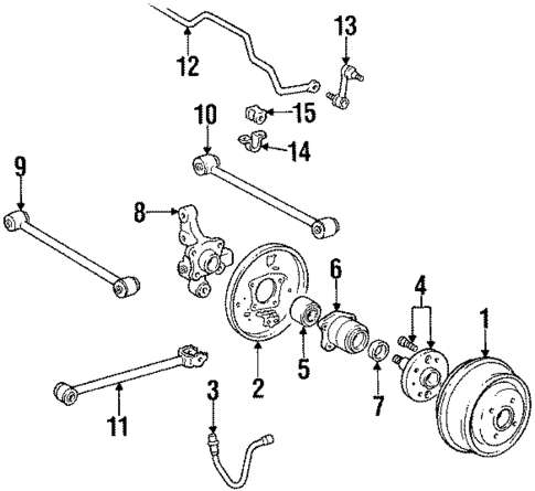Rear Suspension for 1993 Toyota Celica #2