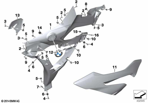 Motorcycle Trim Section, Windshield for 2019 BMW-Motorrad S 1000 XR #0