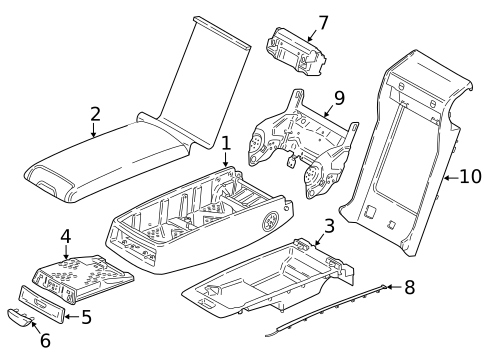 Rear Seat Components for 2021 BMW 740i xDrive #3