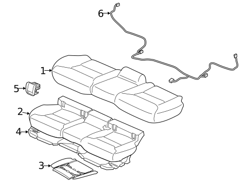 Rear Seat Components for 2026 Volvo EC40 #3