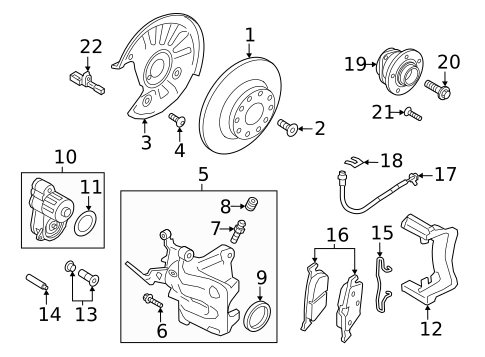Rear Brakes for 2016 Volkswagen Golf R #2