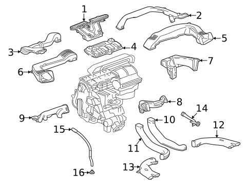 Ducts for 2018 Buick Enclave #0