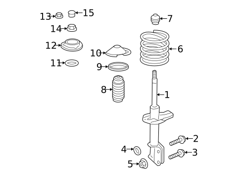 Struts & Components for 2019 Subaru Legacy #0