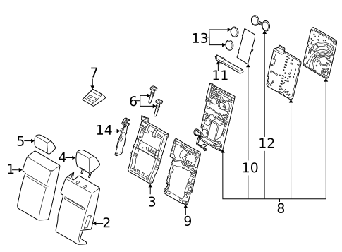 Front Seat Components for 2022 Ford F-150 #4