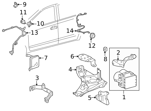 Anti-Lock Brakes for 2005 Toyota Prius #0