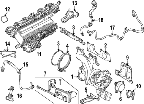 Turbocharger & Components for 2024 BMW 540i xDrive #0